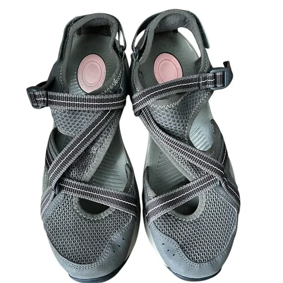 Teva Strap Sandals Women’s 10 Gray S/N 1000271 Shoc Pad Adjustable Hiking Water - Picture 2 of 13